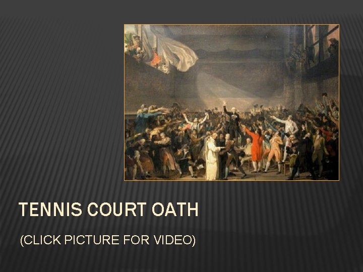 TENNIS COURT OATH (CLICK PICTURE FOR VIDEO) 