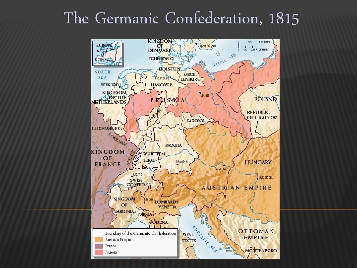 The Germanic Confederation, 1815 