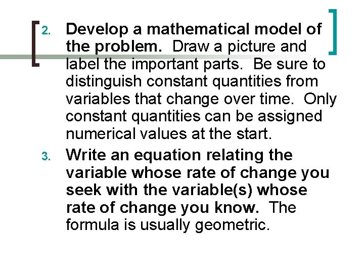 Calculus Vocabulary 4 6 Related Rates n 1