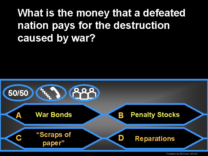 What is the money that a defeated nation pays for the destruction caused by