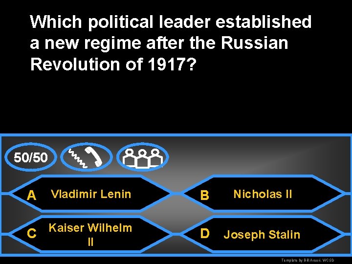 Which political leader established a new regime after the Russian Revolution of 1917? 50/50