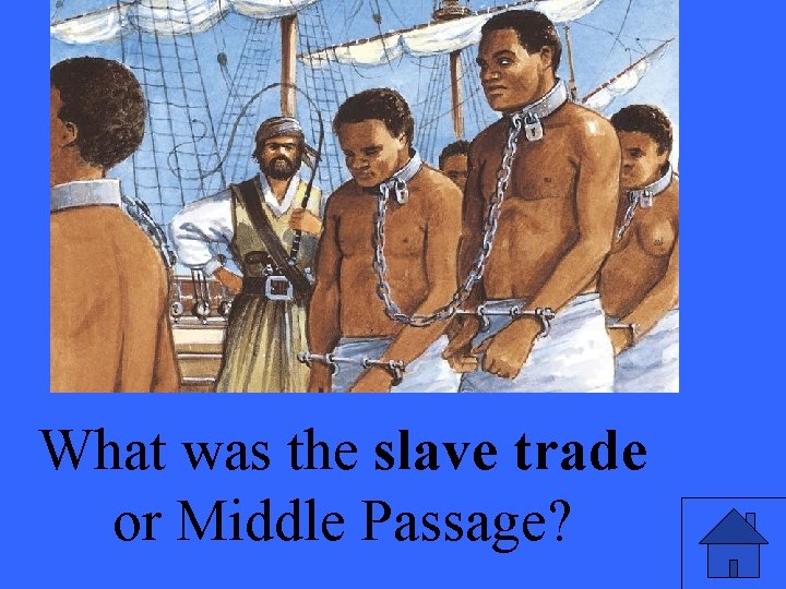 What was the slave trade or Middle Passage? 