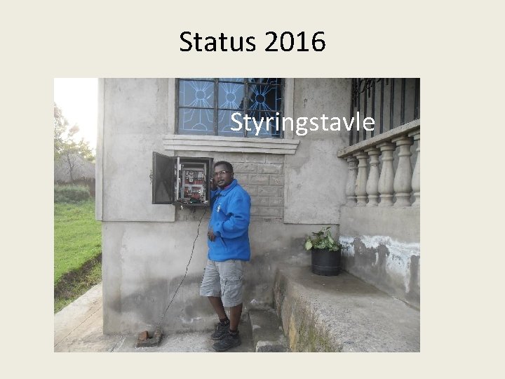Status 2016 Styringstavle 