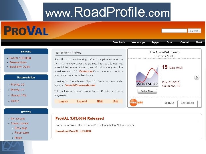 www. Road. Profile. com 
