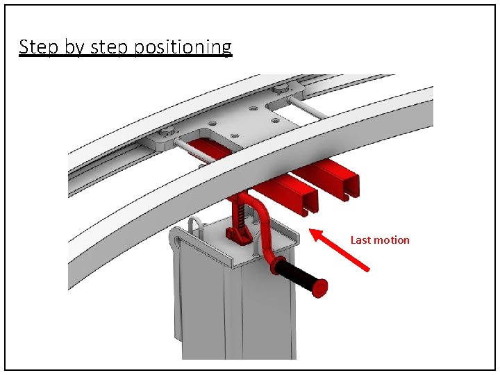 Step by step positioning Last motion 