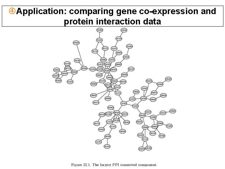  Application: comparing gene co-expression and protein interaction data 