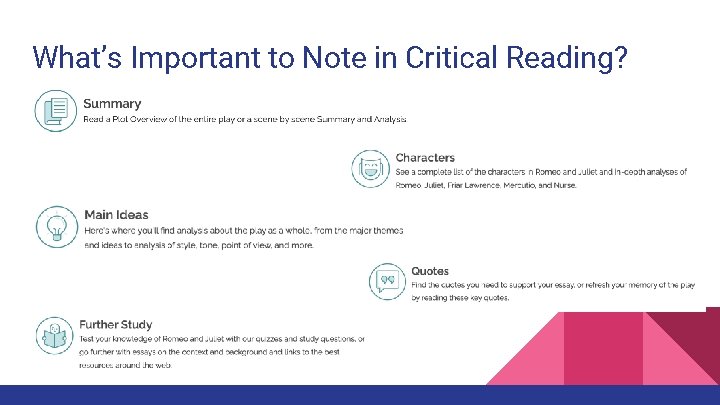 What’s Important to Note in Critical Reading? 