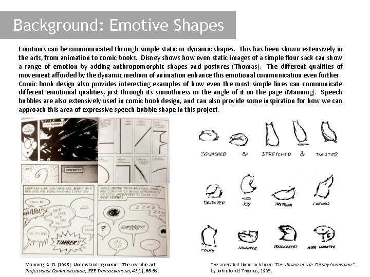 Background: Emotive Shapes Emotions can be communicated through simple static or dynamic shapes. This