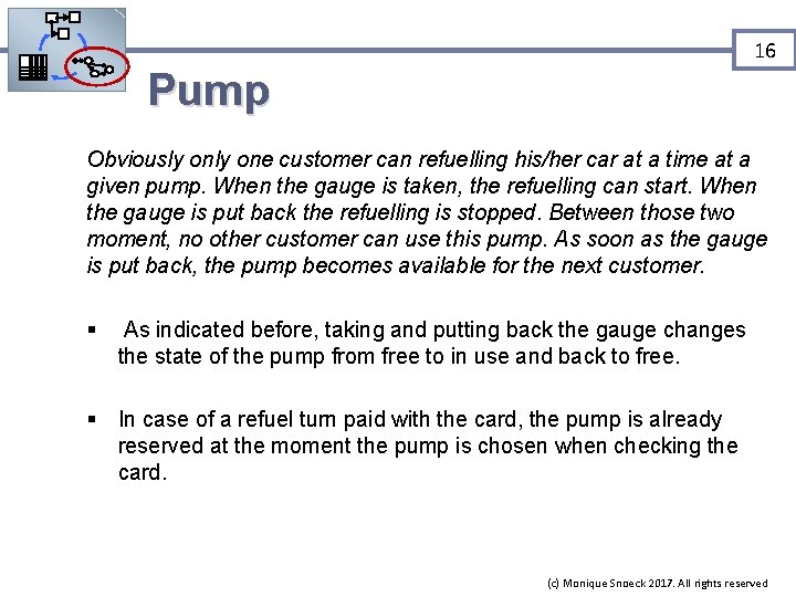 16 Pump Obviously one customer can refuelling his/her car at a time at a
