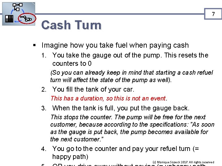 7 Cash Turn § Imagine how you take fuel when paying cash 1. You