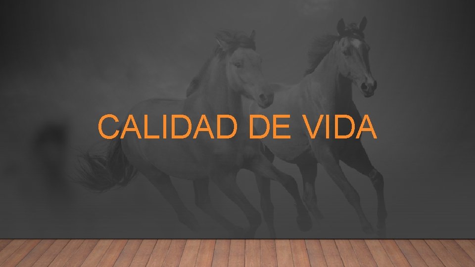 CALIDAD DE VIDA 