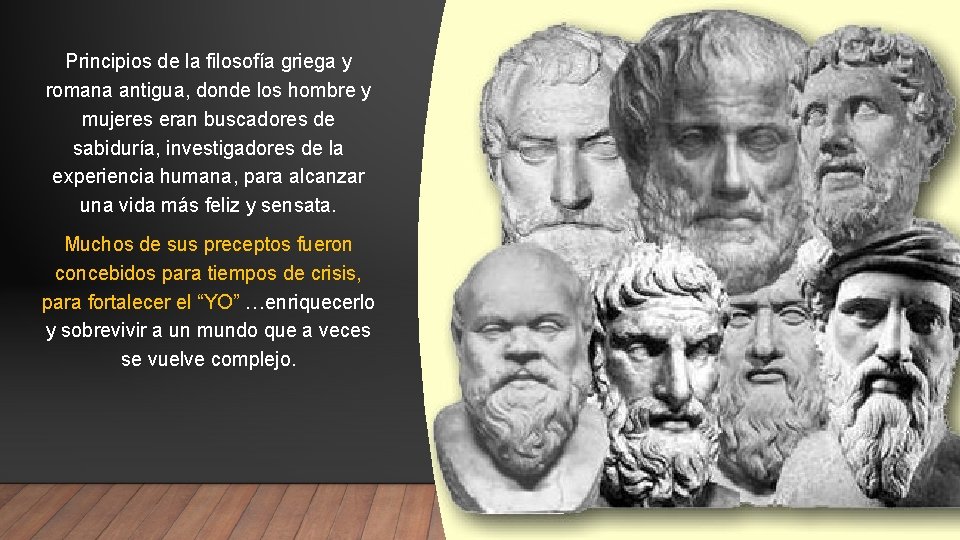 Principios de la filosofía griega y romana antigua, donde los hombre y mujeres eran