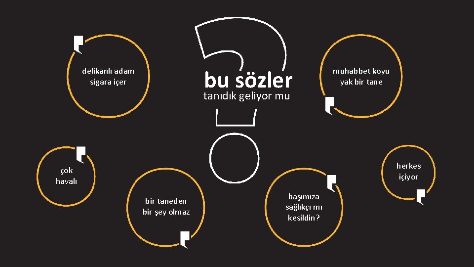 bu sözler delikanlı adam sigara içer muhabbet koyu yak bir tane tanıdık geliyor mu