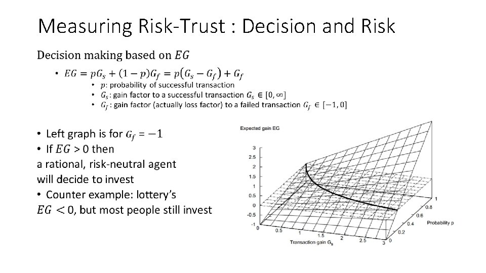 Measuring Risk-Trust : Decision and Risk • 