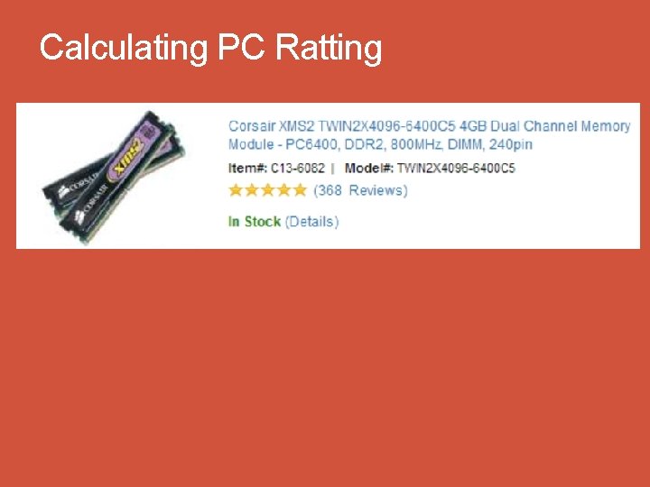 Calculating PC Ratting 