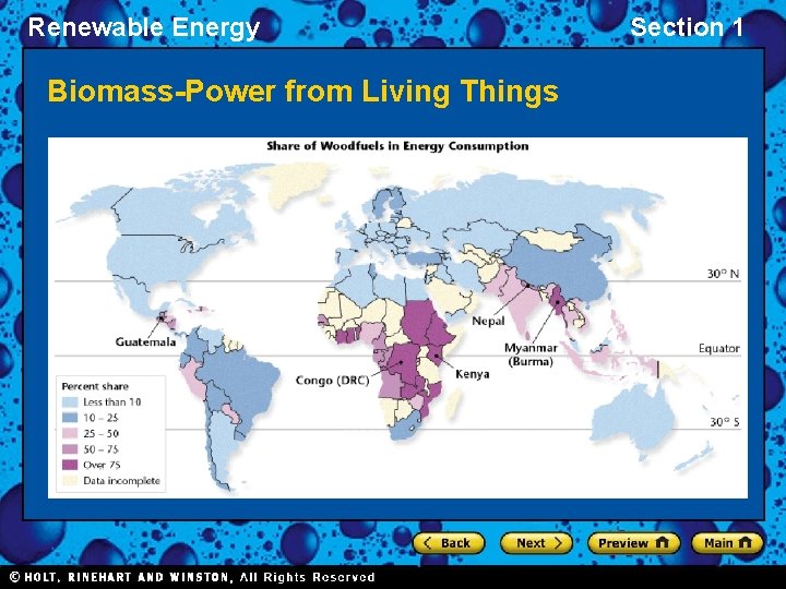 Renewable Energy Biomass-Power from Living Things Section 1 