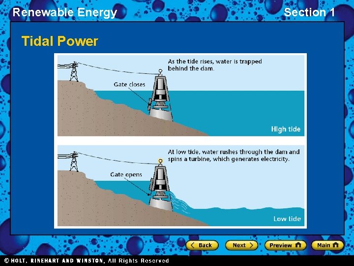 Renewable Energy Tidal Power Section 1 