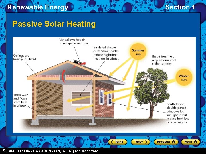 Renewable Energy Passive Solar Heating Section 1 