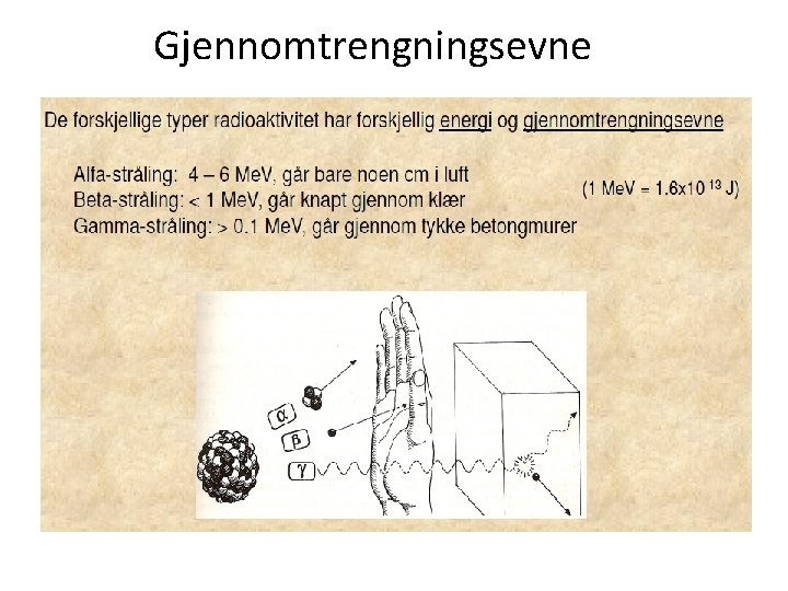 Gjennomtrengningsevne 