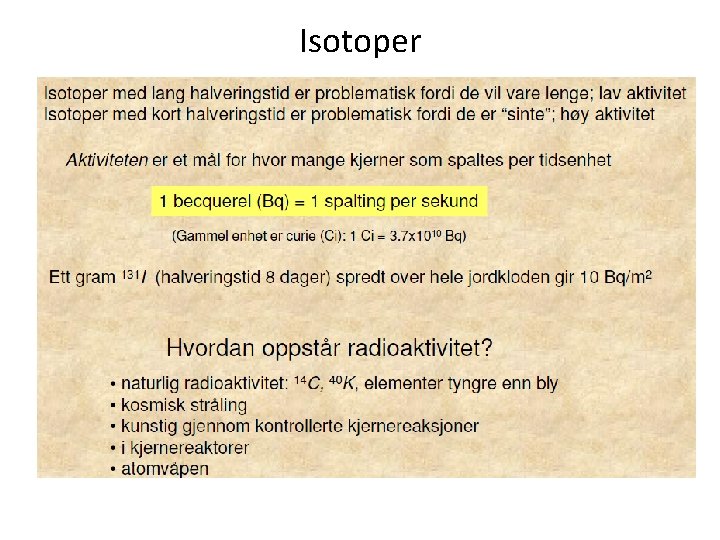 Isotoper 