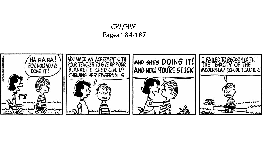 CW/HW Pages 184 -187 