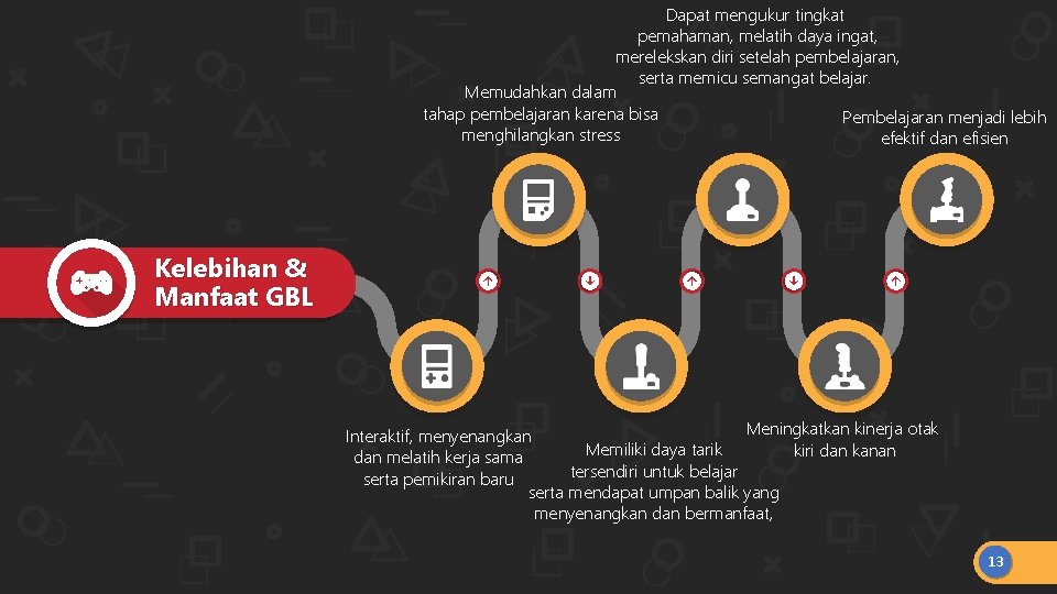 Dapat mengukur tingkat pemahaman, melatih daya ingat, merelekskan diri setelah pembelajaran, serta memicu semangat