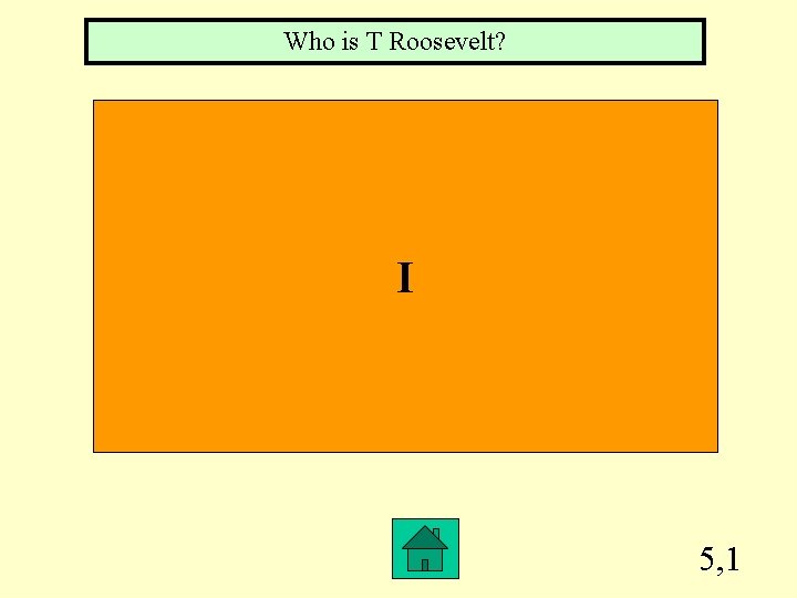 Who is T Roosevelt? I 5, 1 