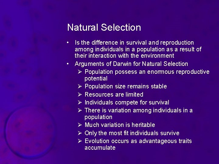 Natural Selection • Is the difference in survival and reproduction among individuals in a