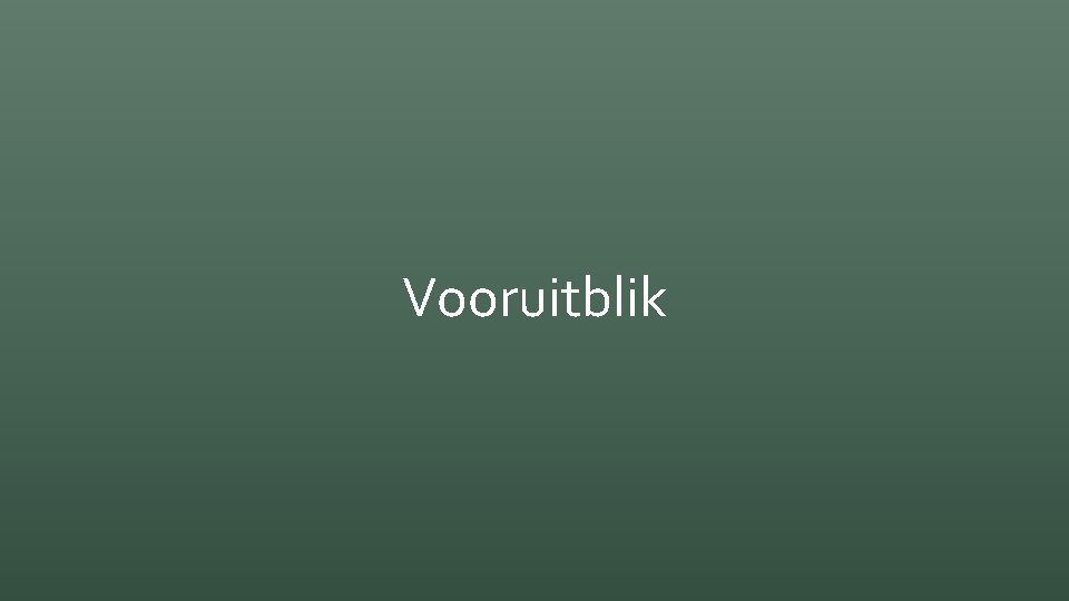 Vooruitblik 