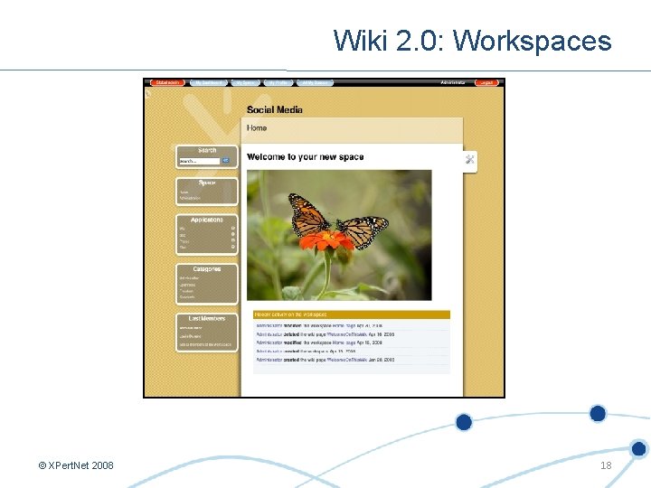 Wiki 2. 0: Workspaces © XPert. Net 2008 18 