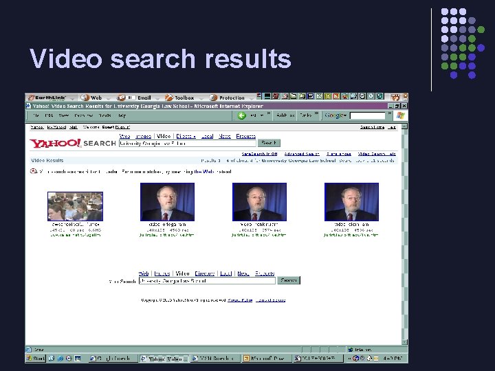 Video search results 