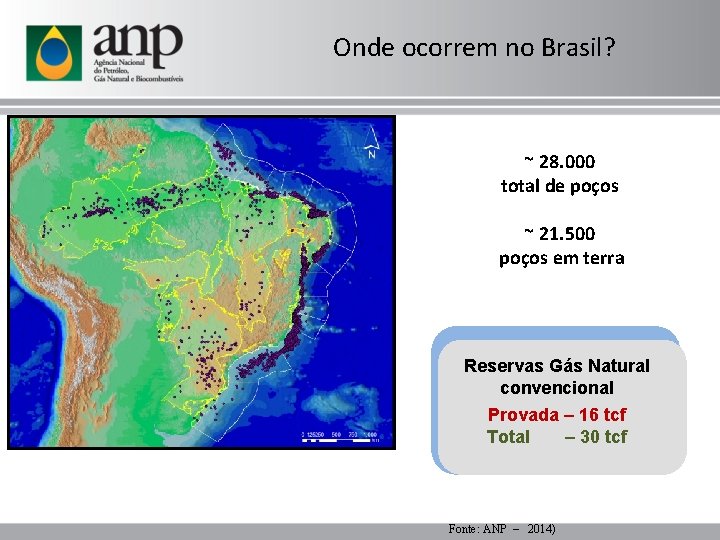 Onde ocorrem no Brasil? ~ 28. 000 total de poços ~ 21. 500 poços