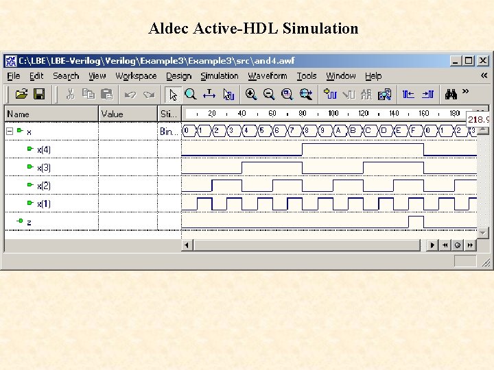 Aldec Active-HDL Simulation 