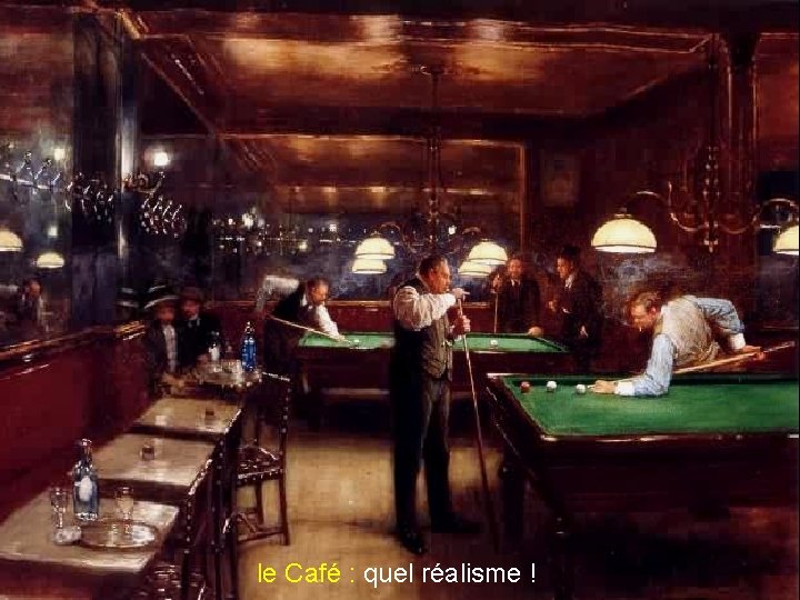le Café : quel réalisme ! 