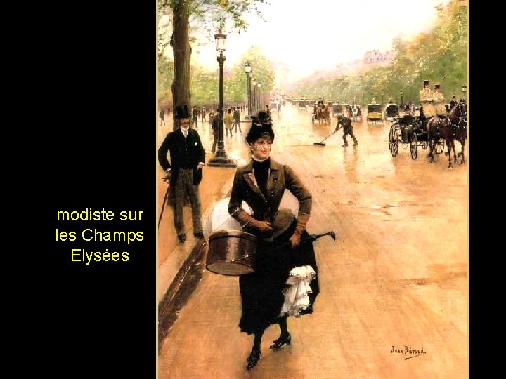 modiste sur les Champs Elysées 