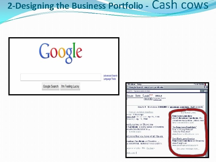 2 -Designing the Business Portfolio - Cash cows 