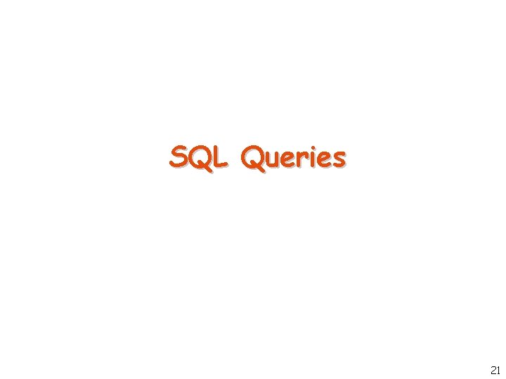 SQL Queries 21 