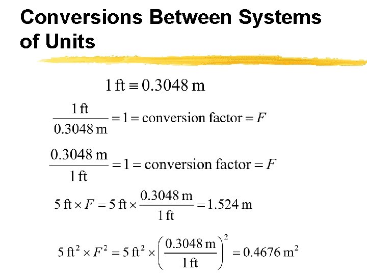Conversions Between Systems of Units 