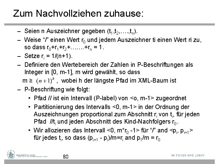 Zum Nachvollziehen zuhause: – Seien n Auszeichner gegeben (t 1, t 2, …. ,