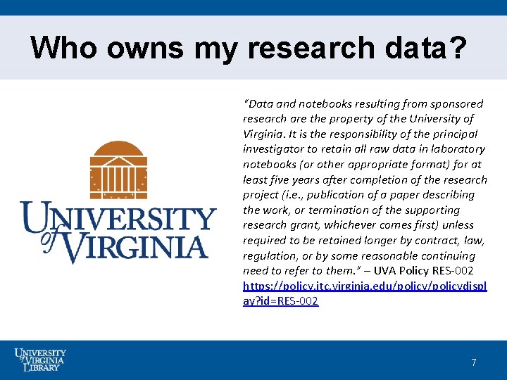 Who owns my research data? “Data and notebooks resulting from sponsored research are the