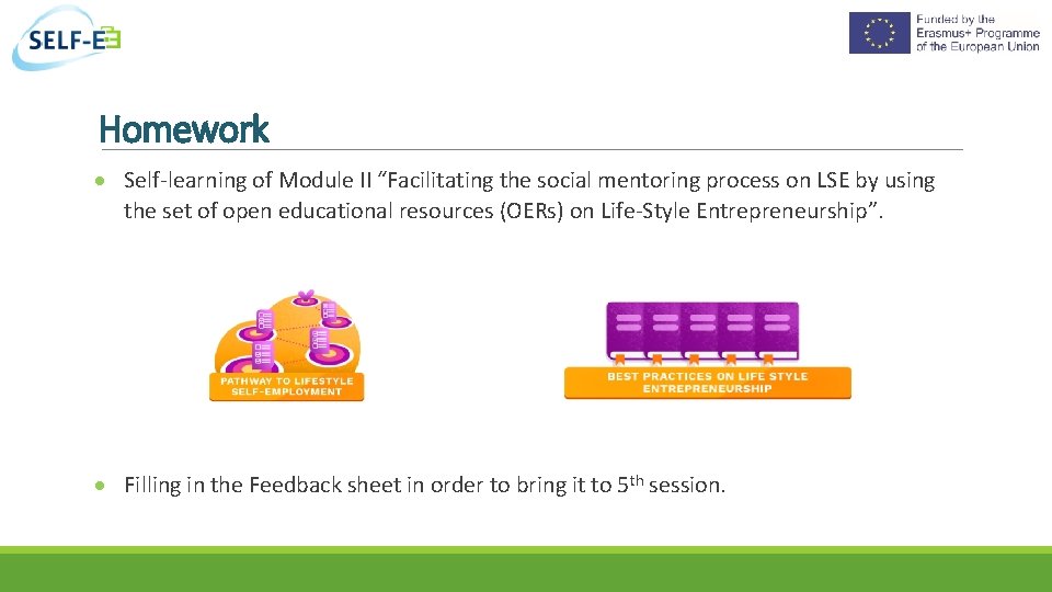 Homework Self-learning of Module II “Facilitating the social mentoring process on LSE by using