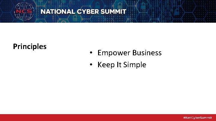 Principles • Empower Business • Keep It Simple 