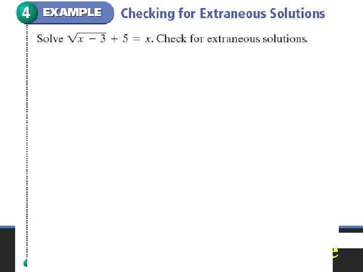 Radical Equation - Example 