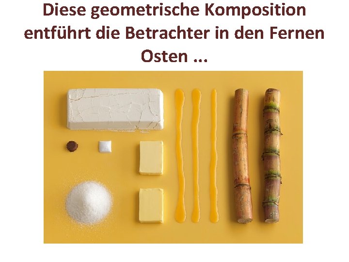 Diese geometrische Komposition entführt die Betrachter in den Fernen Osten. . . 