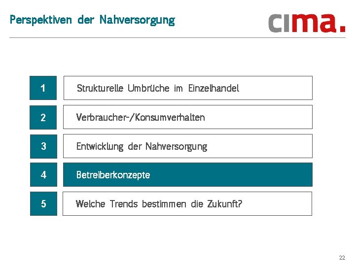 Perspektiven der Nahversorgung 1 Strukturelle Umbrüche im Einzelhandel 2 Verbraucher-/Konsumverhalten 3 Entwicklung der Nahversorgung