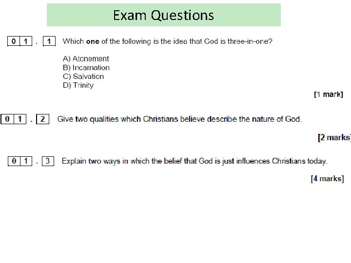 Exam Questions 