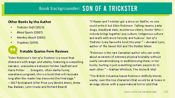 Other Books by the Author • Trickster Drift (2019) • Blood Sports (2007) • Other Books by the Author • Trickster Drift (2019) • Blood Sports (2007) •