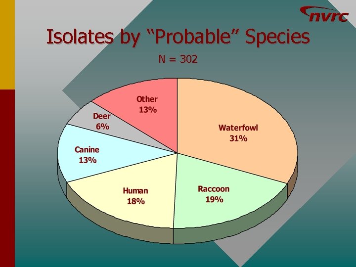 Isolates by “Probable” Species N = 302 