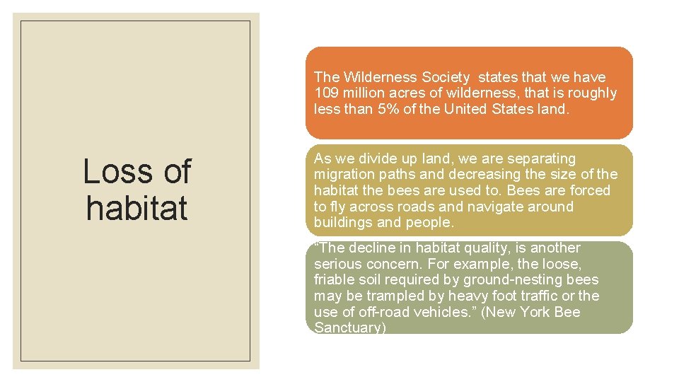 The Wilderness Society states that we have 109 million acres of wilderness, that is
