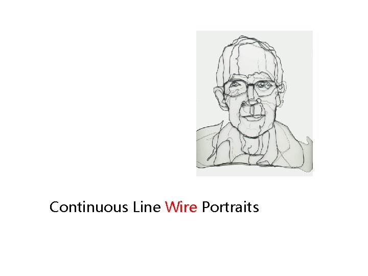Continuous Line Wire Portraits 